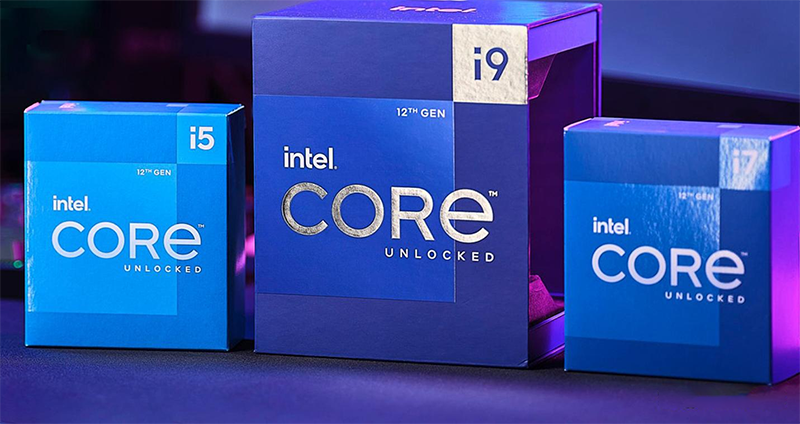 Intel i5, i7 and i9 CPU
